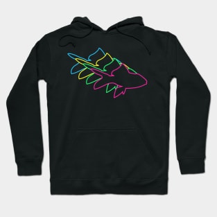 Fish 80s Neon Hoodie